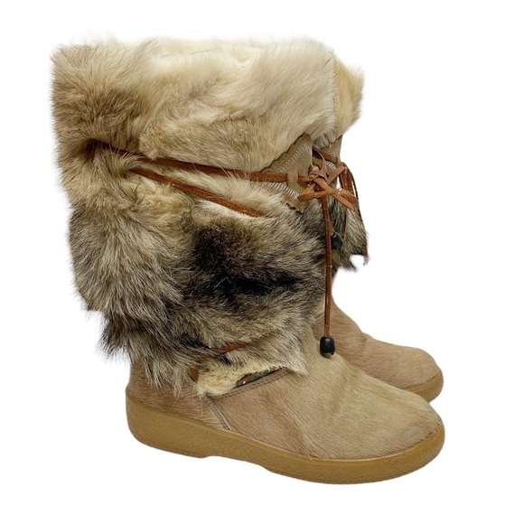 Pajar Fur Pull on Winter Boots - Picture 1 of 7
